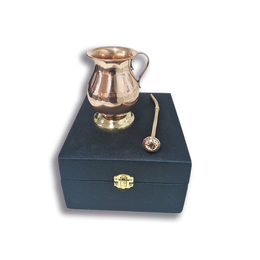Mate de Cobre C/ Bombilla