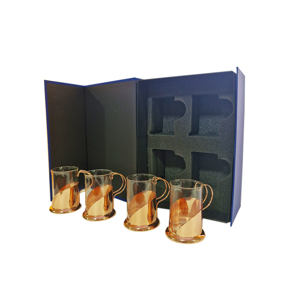 Set 4 Tazas Traditional Copper 200cc