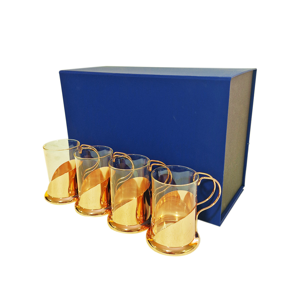 Set 4 Tazas Traditional Copper 200cc
