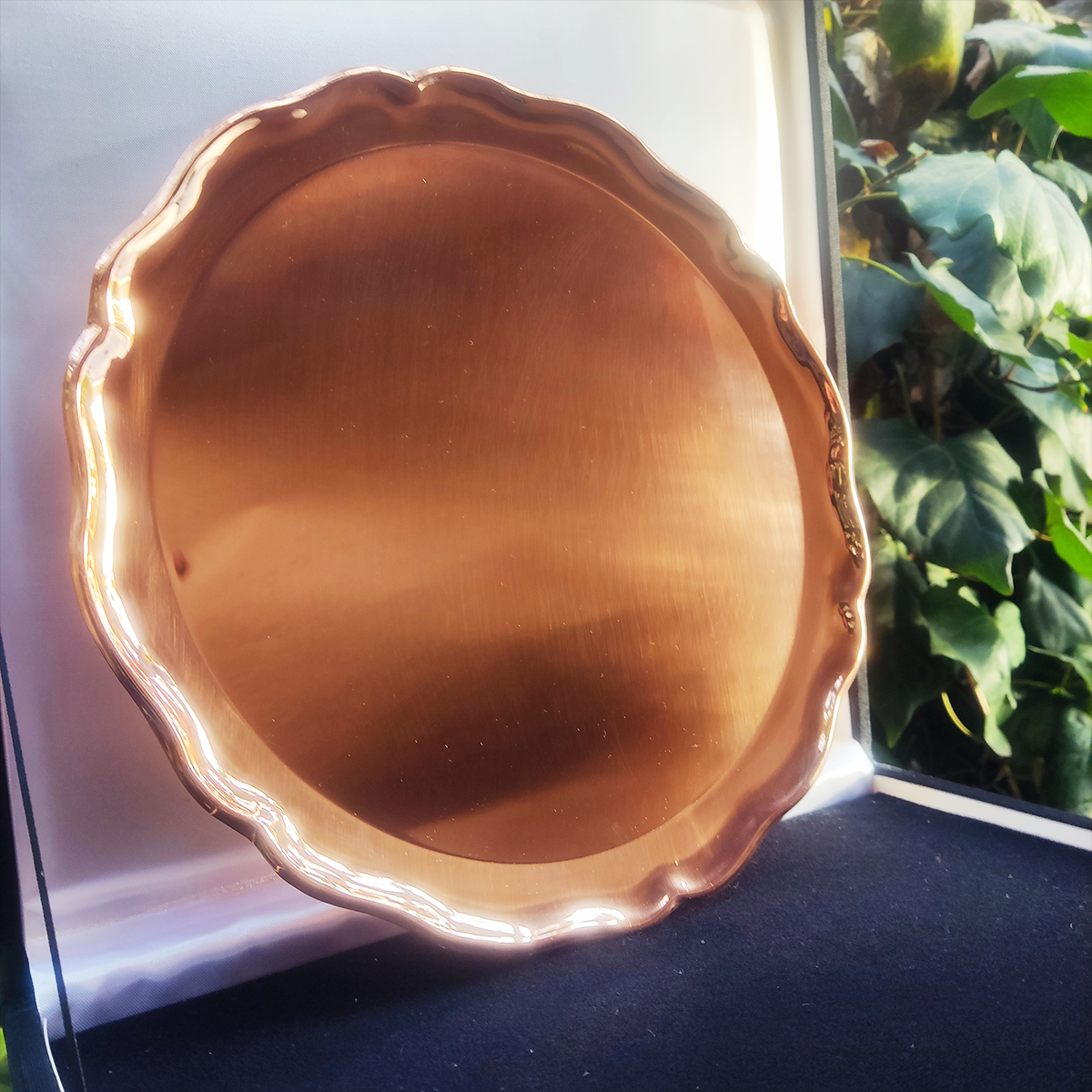 Bandeja de Cobre 30 Cms Diámetro