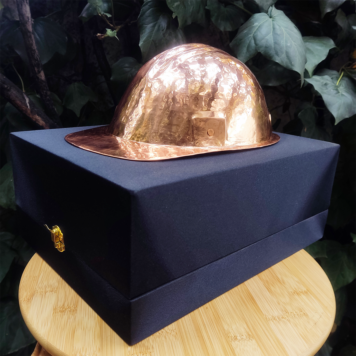 Casco Minero en Cobre Tamaño Real