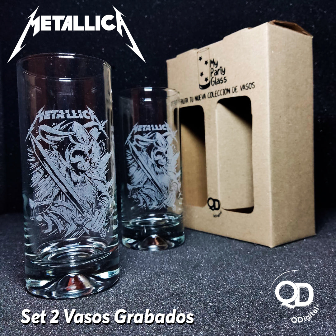Set 2 Vasos Metallica 453cc -Perfect Class®