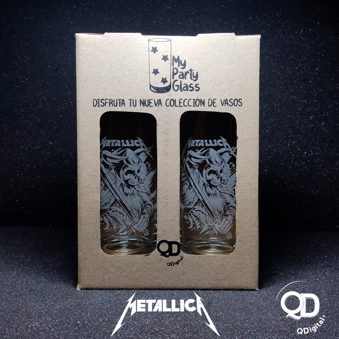 Set 2 Vasos Metallica 453cc -Perfect Class®
