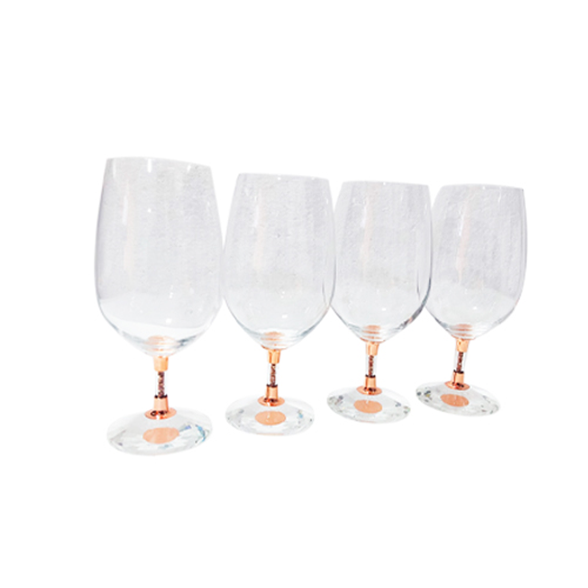Set 4 Copas Cervecera Glow Cobrizada 420ml - Estuche