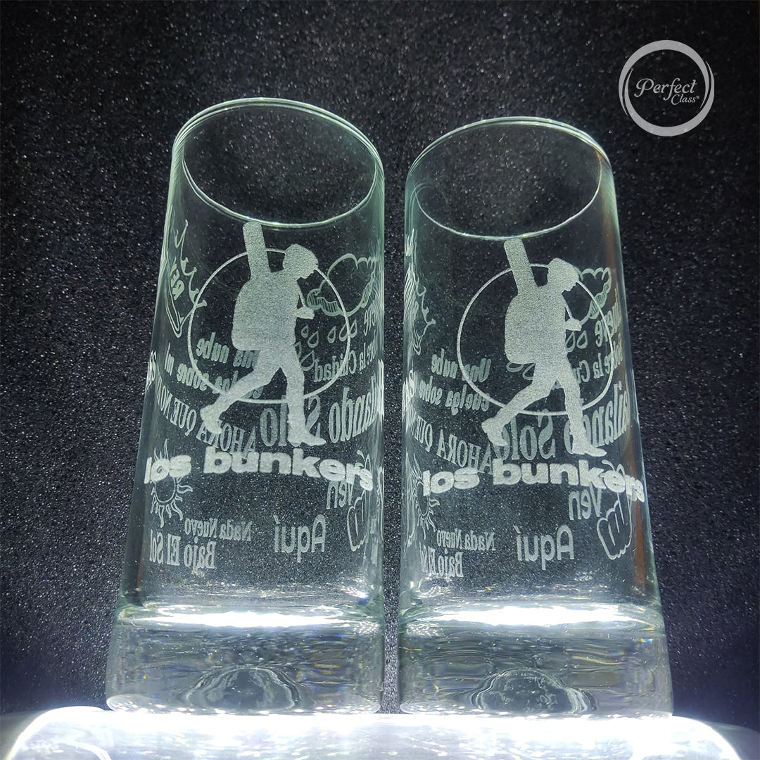 Set 2 Vasos Los Bunkers 450ml Perfect Class®