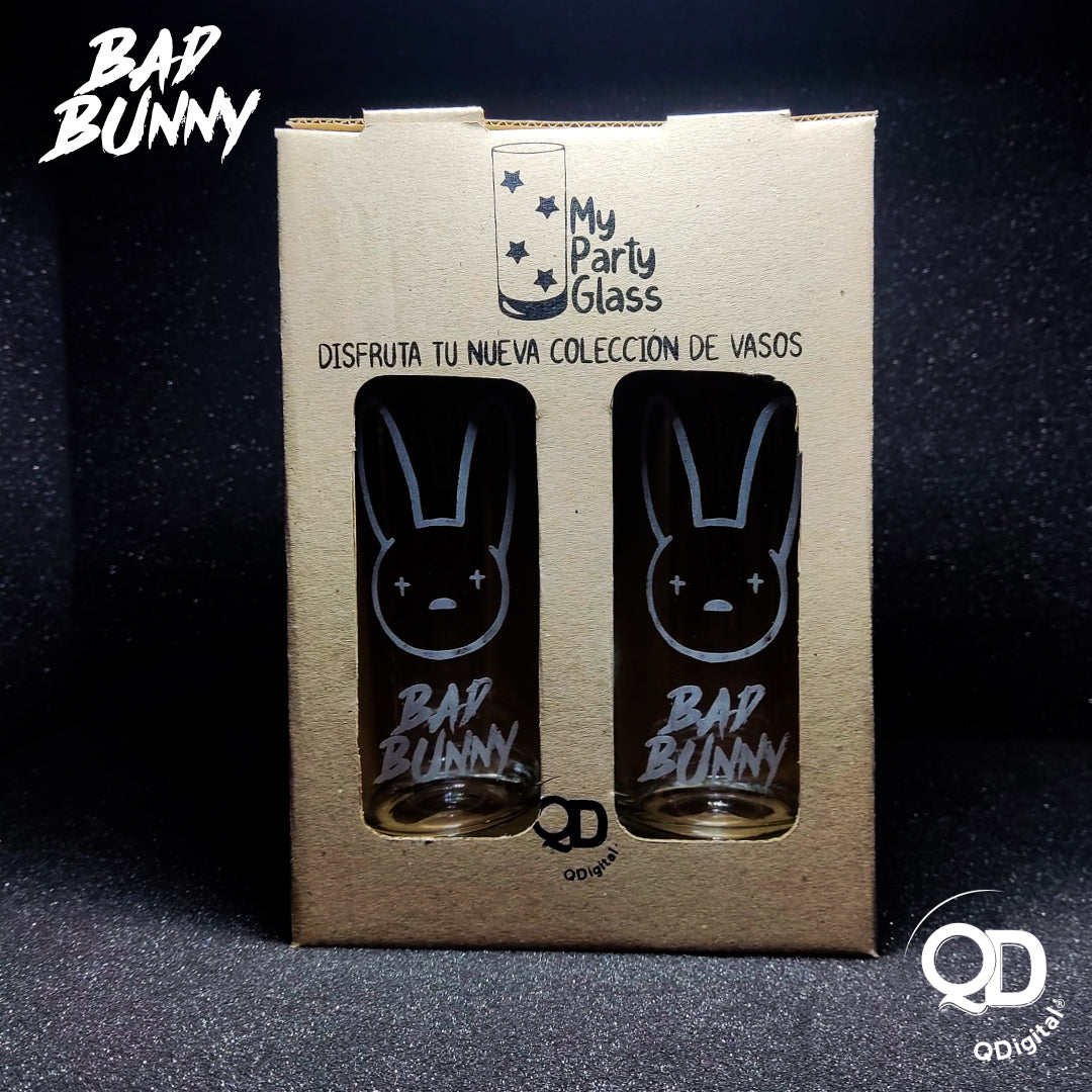 Set 2 Vasos Bad Bunny 453cc Perfect Class®