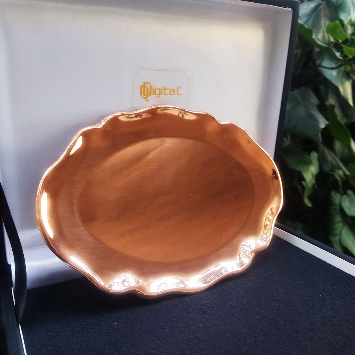 Bandeja de Cobre 20x15 cms Ovalada