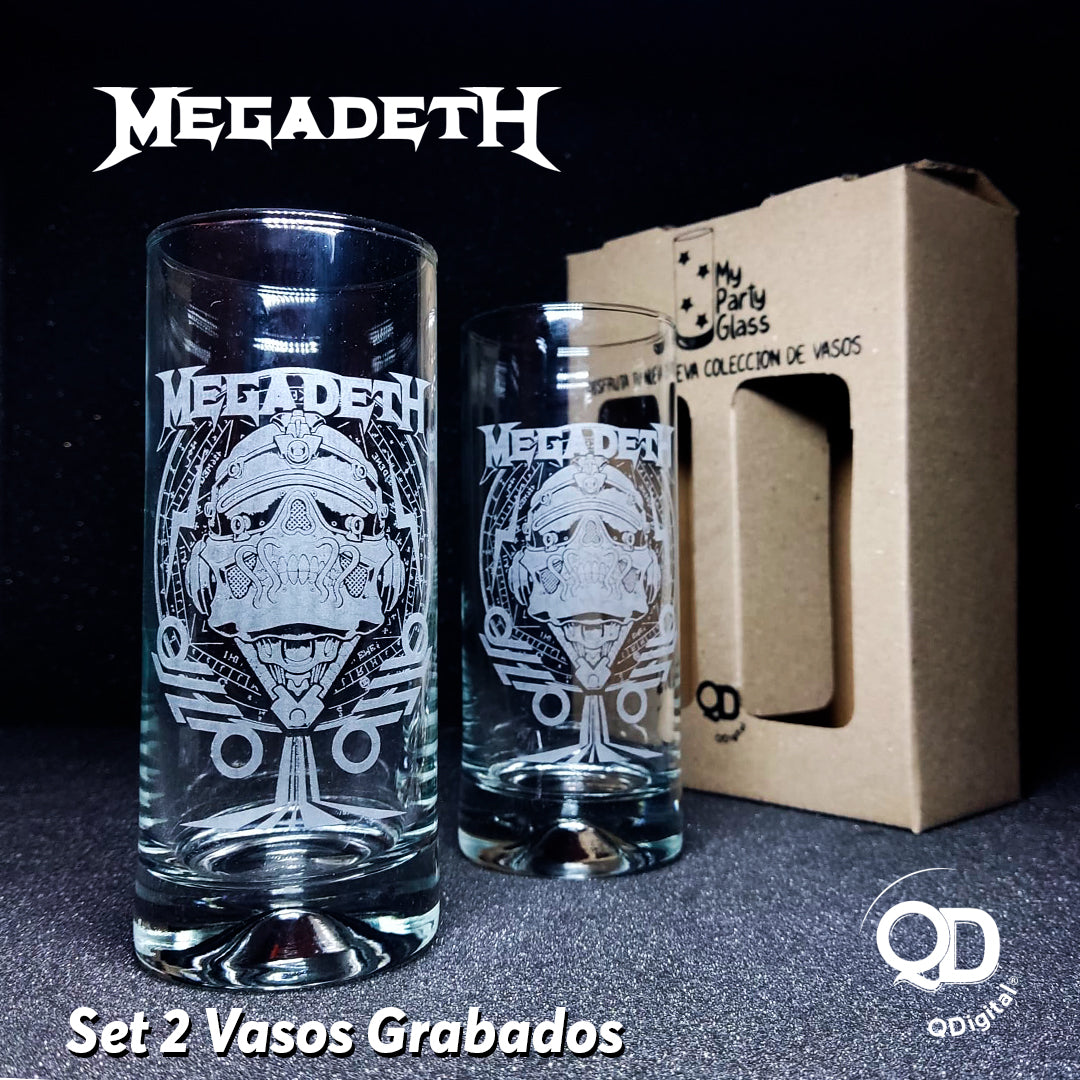 Set 2 Vasos Megadeth 453cc Perfect Class®