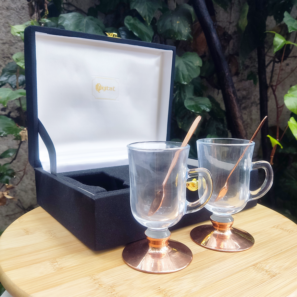 Set 2 Tazas Capuchino 110cc / Base de Cobre