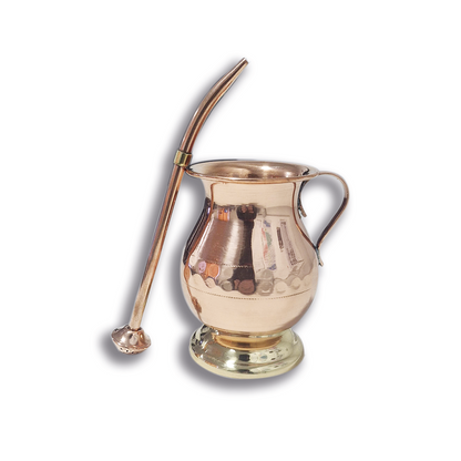 Mate de Cobre C/ Bombilla