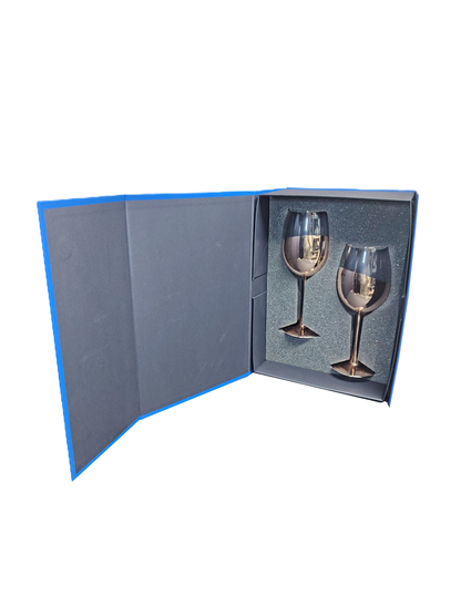 Set 2 Copas Vino Ember 350ml Cobrizadas