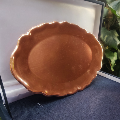 Bandeja de Cobre 25x15 cms Ovalada
