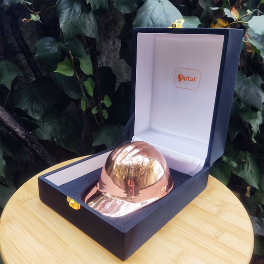 Casco Minero en Cobre Tamaño Miniatura