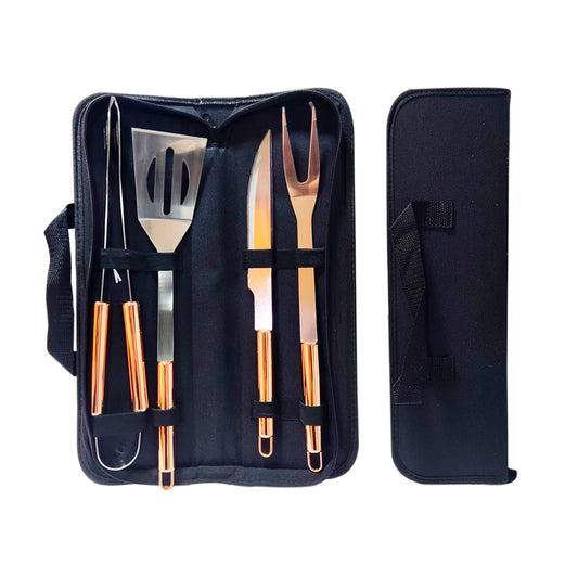 Set Asado Cobrizado 4 Piezas Perfect Class®