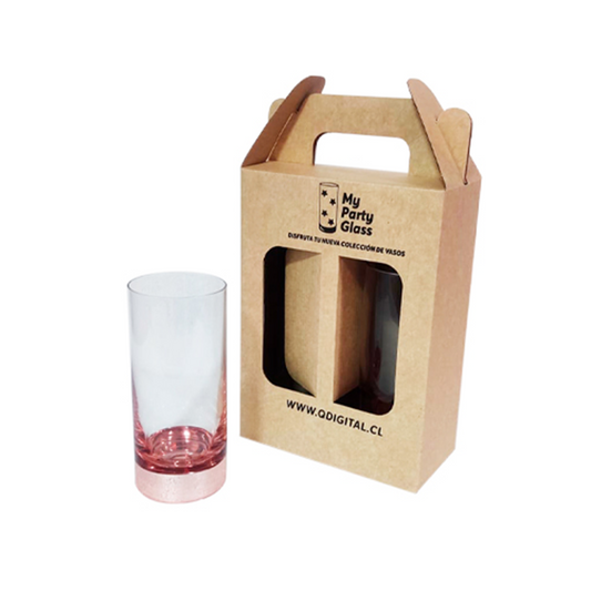 Set 2 Vasos Piscoleros Ember 500ml Cobrizados- Estuche