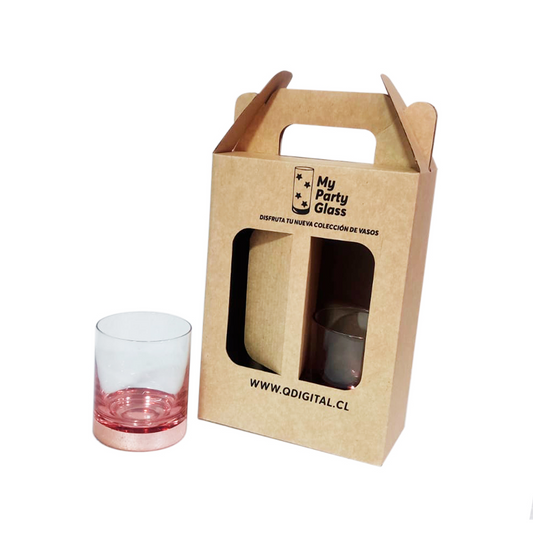 Set 4 Vasos Whisky Ember Cobrizado 350ml - Estuche
