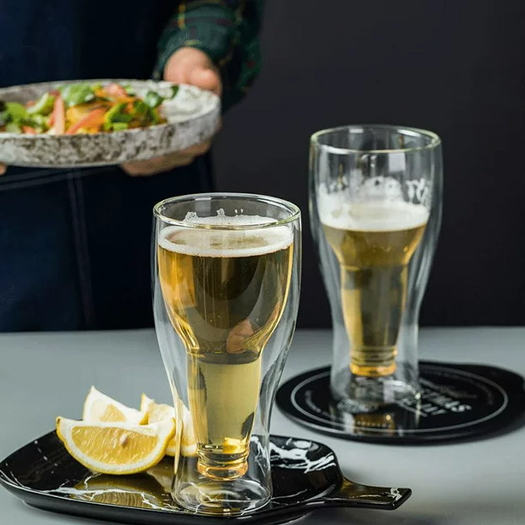 Set 4 Vasos Cerveceros Doble Pared 350ml Perfect Class®