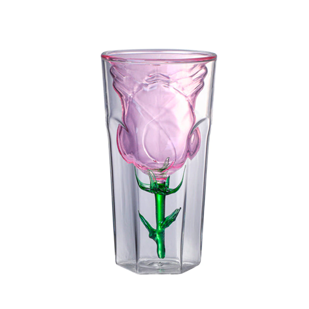 Vaso Con Rosa Interior 200ml Doble Pared Perfect Class®