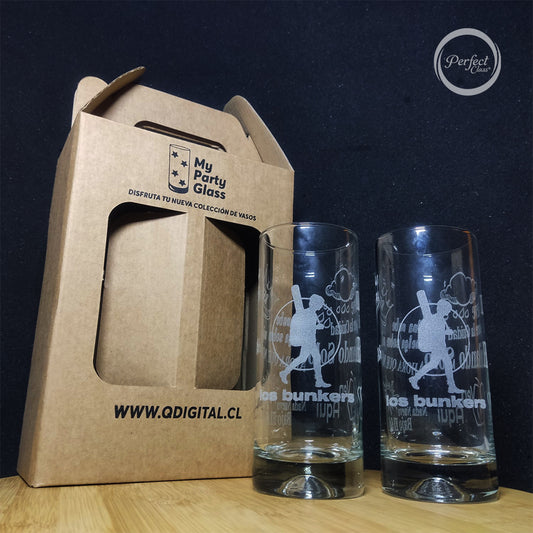 Set 2 Vasos Los Bunkers 450ml Perfect Class®