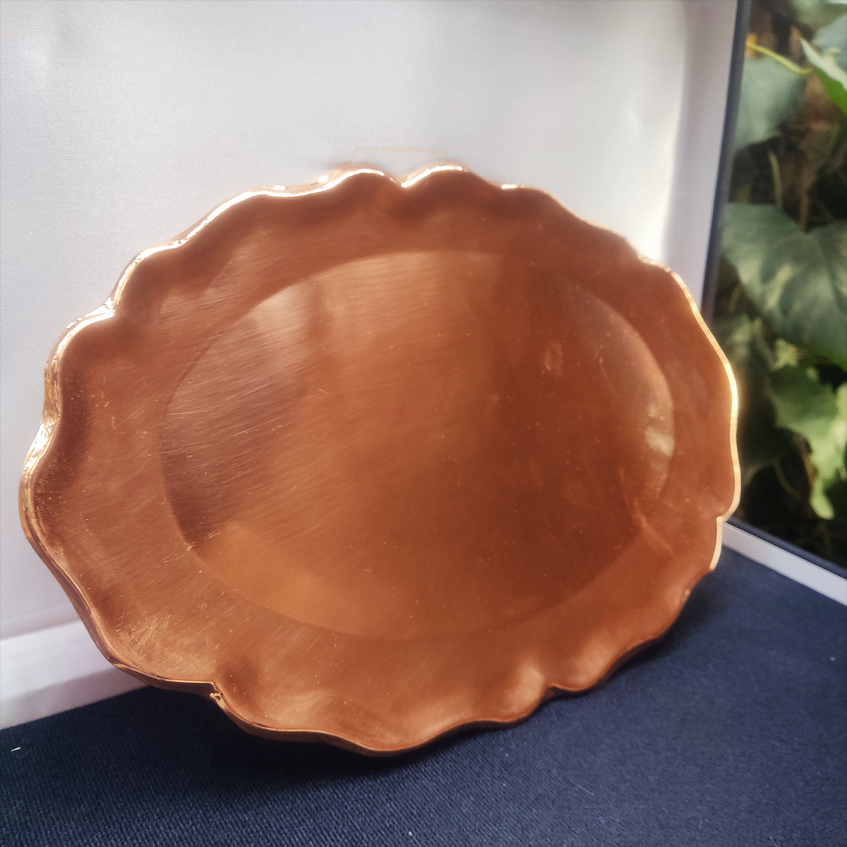 Bandeja de Cobre 20x30 cms Ovalada