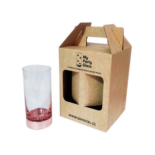 Set 4 Vasos Piscoleros Ember 500ml Cobrizados- Estuche