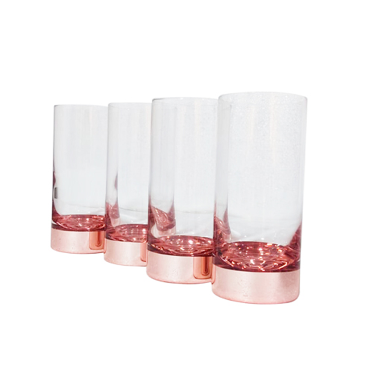 Set 4 Vasos Piscoleros Ember 500ml Cobrizados- Estuche