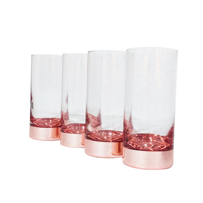 Set 4 Vasos Piscoleros Ember 500ml Cobrizados- Maleta